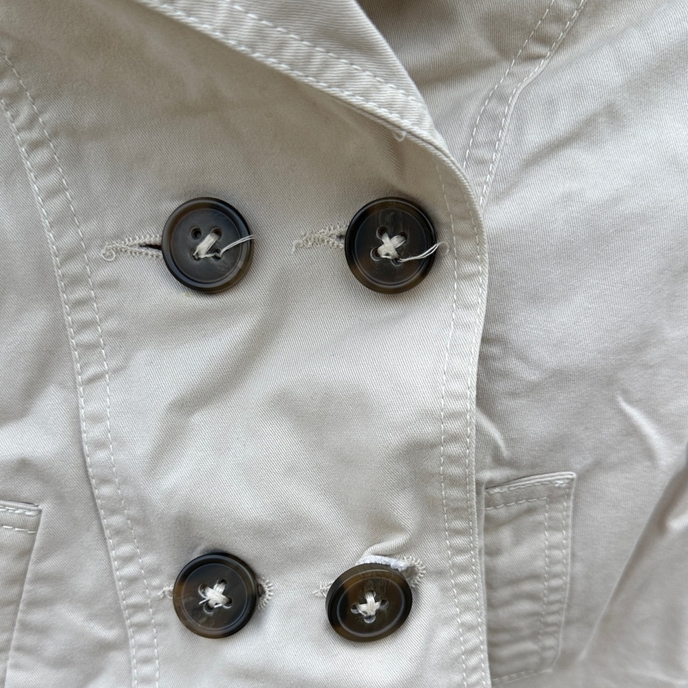 Greendog Kids Pea Coat in Cream - Picture 3 of 4